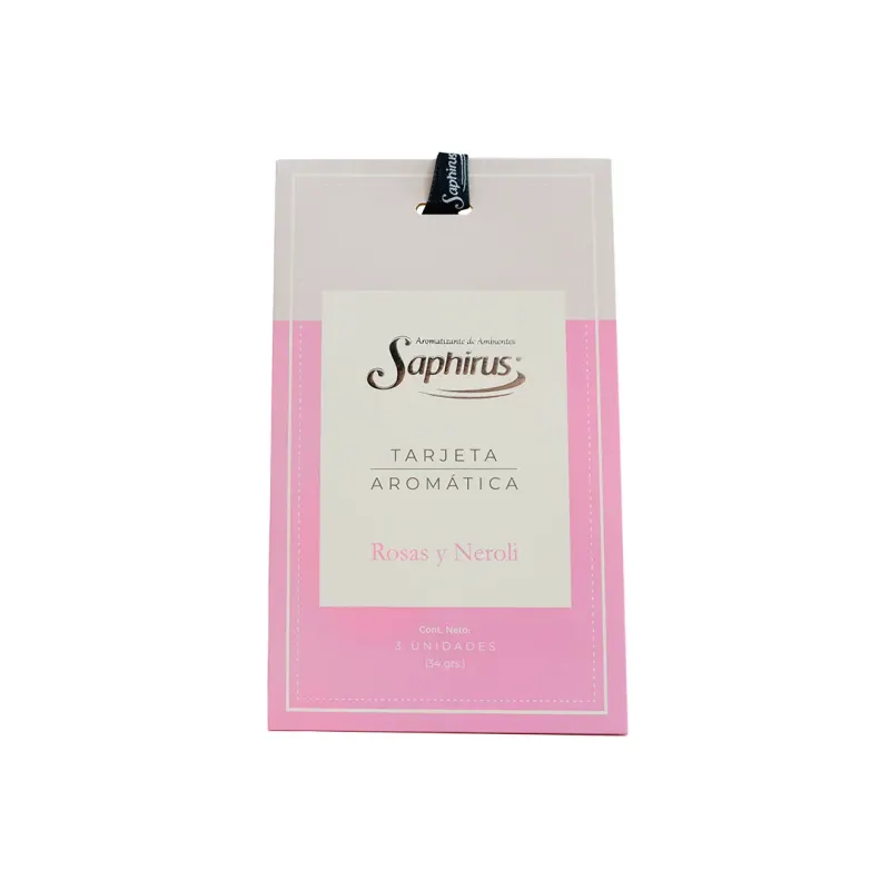 Rosas y Neroli - Tarjetas Aromáticas - 3und
